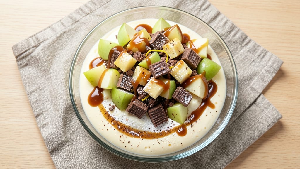 Apple Snickers Salad Recipe With Pudding: Chewy Bars and Creamy Layers in One Bowl