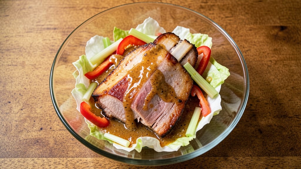Baked Ham Salad Recipe: Sweet Glazed Meat Meets Crunchy Celery Crowns