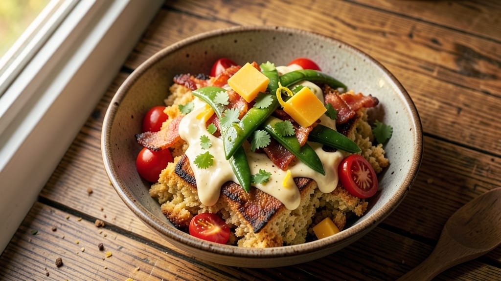 Cornbread Salad Recipe With Jiffy Cornbread: Crunchy Cornbread Bites in Creamy Herb Dressing