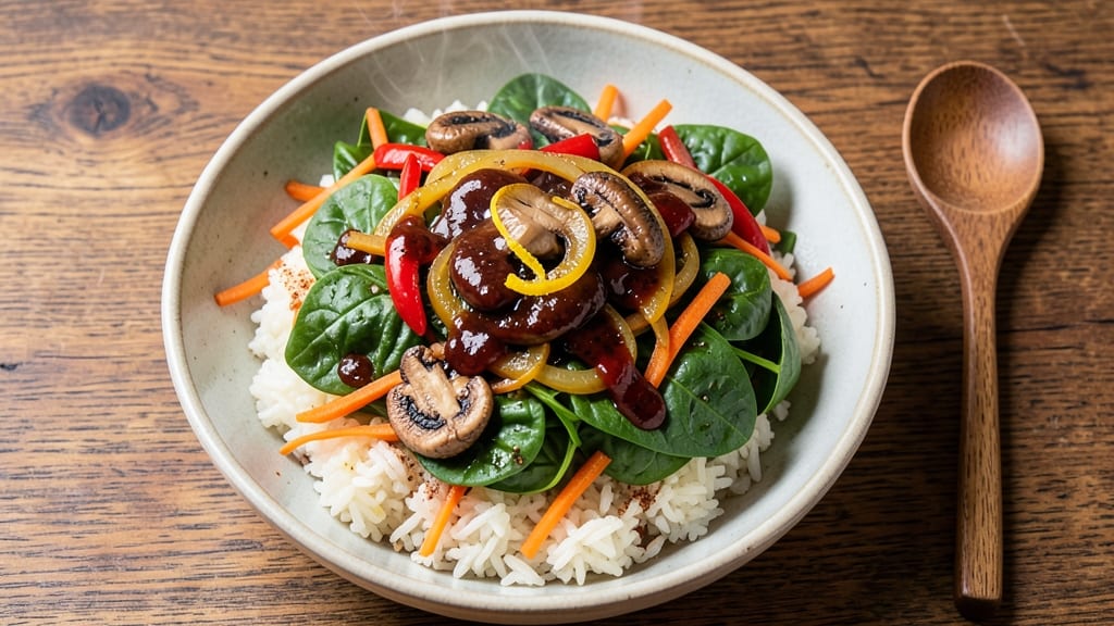 Bibimbap Salad Recipe: Korean-Inspired Rice Bowl With Fresh Veggies and Gochujang Kick