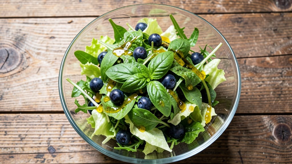 Blueberry Basil Lemonade Salad and Go Recipe: Bright Berry Burst With Herbal Zing