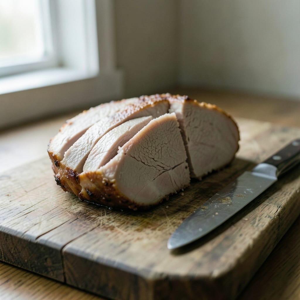 A roast that went wrong, dry and split
