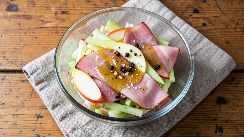 Ham Salad Recipe No Mayo: Crunchy Celery Crowns and Zesty Vinaigrette