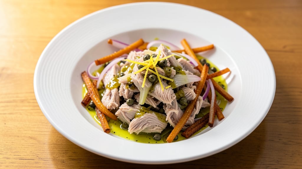 Antipasto Tuna Salad Recipe: Crispy Celery Crowns and Zesty Lemon Twist