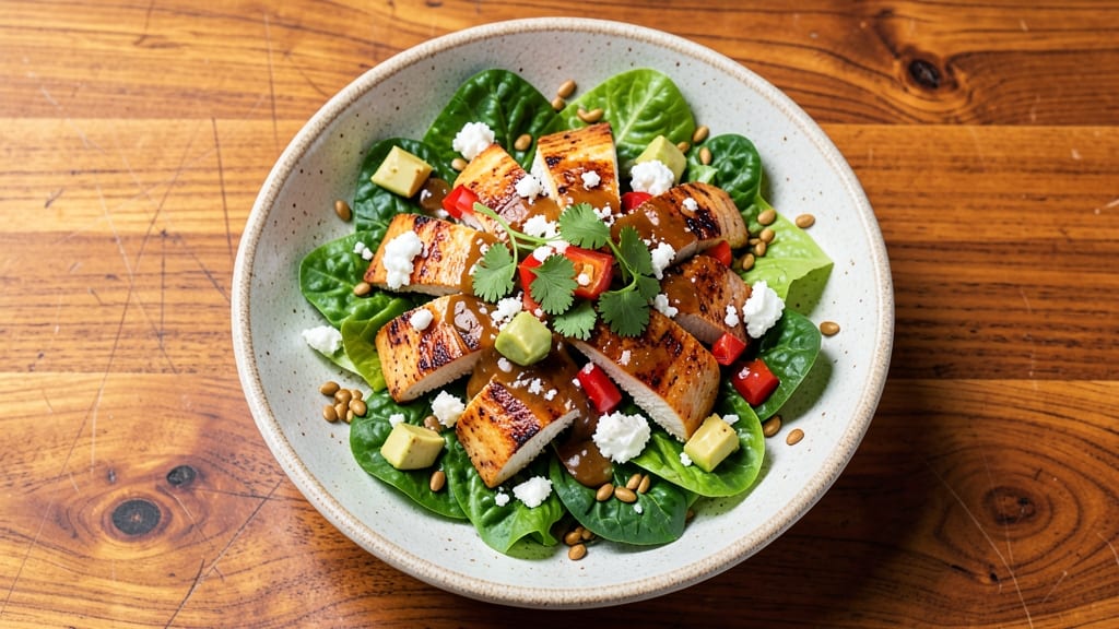 Applebee's Santa Fe Chicken Salad Recipe: Crispy Tortilla-Stripped Topping Over Creamy Chipotle Dressing