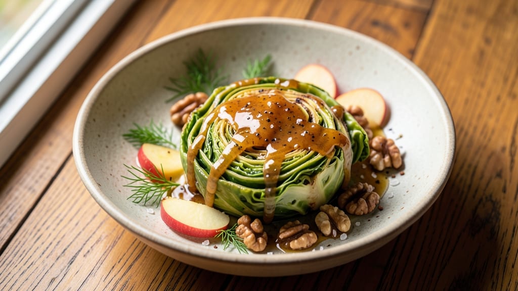 Baked Cabbage Salad Recipe: Crispy, Caramelized Layers with Tangy Dressing