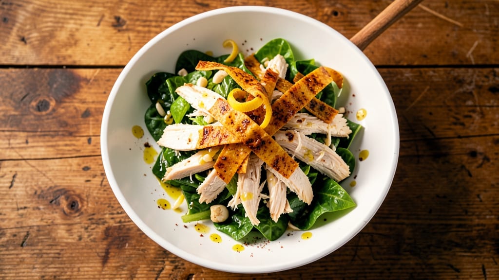 Applebee's Fiesta Chicken Salad Recipe: Crispy Tortilla Strips Over Creamy Dill Ranch Bliss