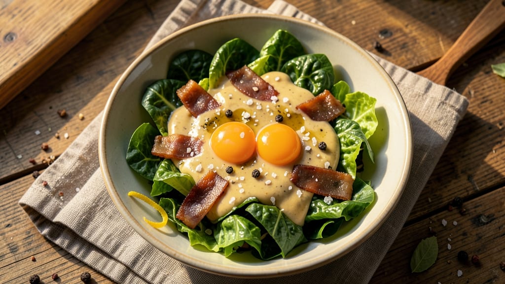 Caesar Salad Recipe with Anchovies and Egg: Umami-Rich Crunch With Crispy Celery Crowns