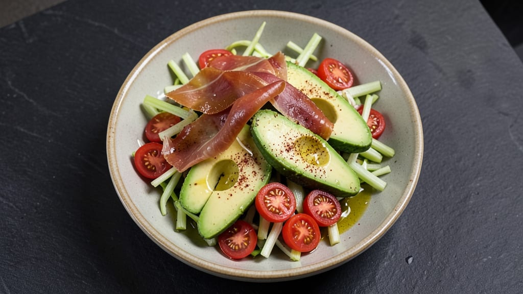 Bergdorf Goodman Gotham Salad Recipe: Celery Crowns Crunch Over Smoky Tomato Velout