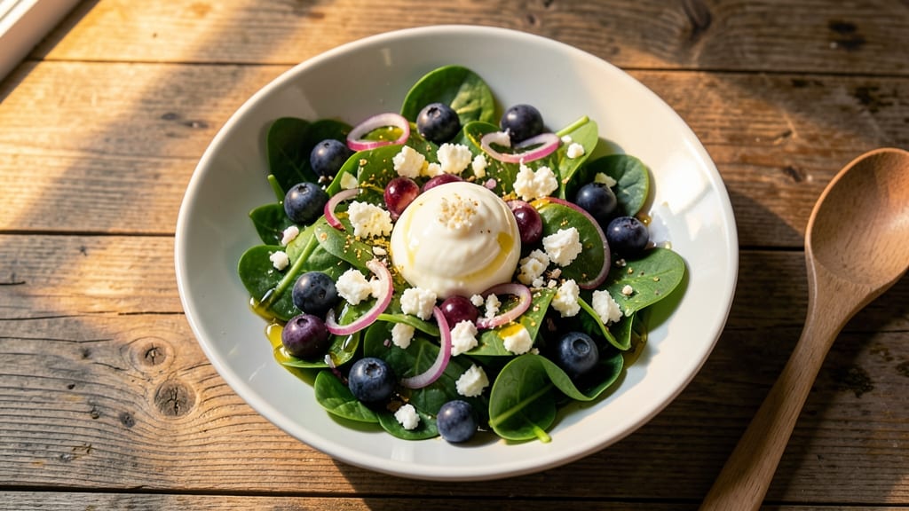 Blueberry Feta Salad Recipe: Sweet-Tart Crunch With Creamy Goat Cheese