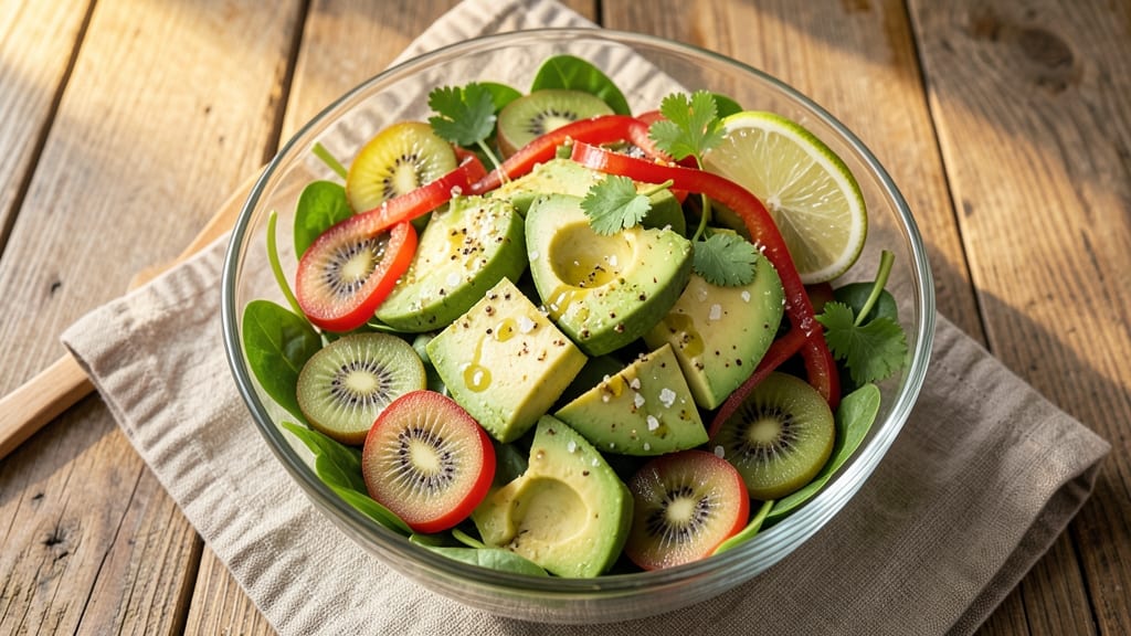 Avocado Kiwi Salad Recipe: Zesty Green Balance in 15 Minutes