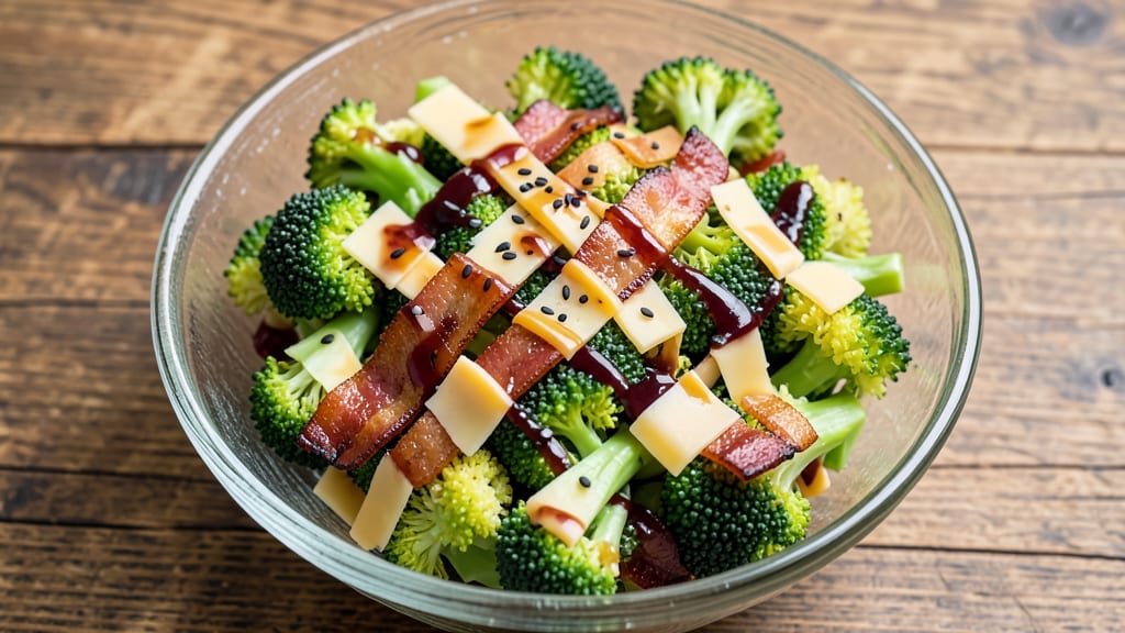 Broccoli Bacon Cheddar Salad Recipe: Crispy Triple Threat of Flavor and Texture