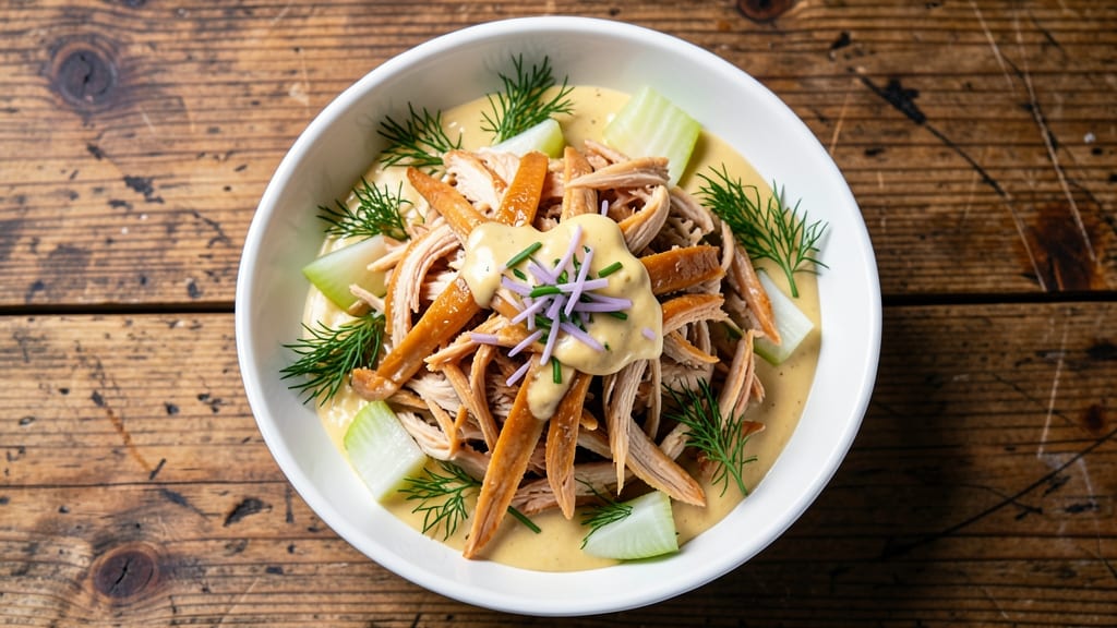 Blue Ribbon Chicken Salad Recipe: Celery Crown Crunch Meets Herbed Creaminess