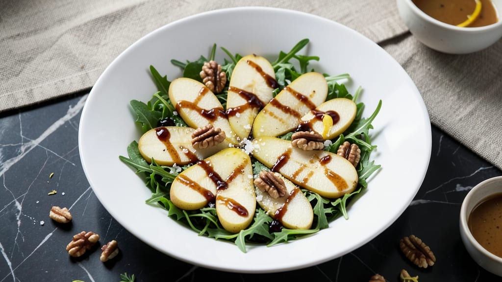 Balsamic Glazed Pear Salad Recipe: Sweet-Tart Balance with Crunchy Walnuts