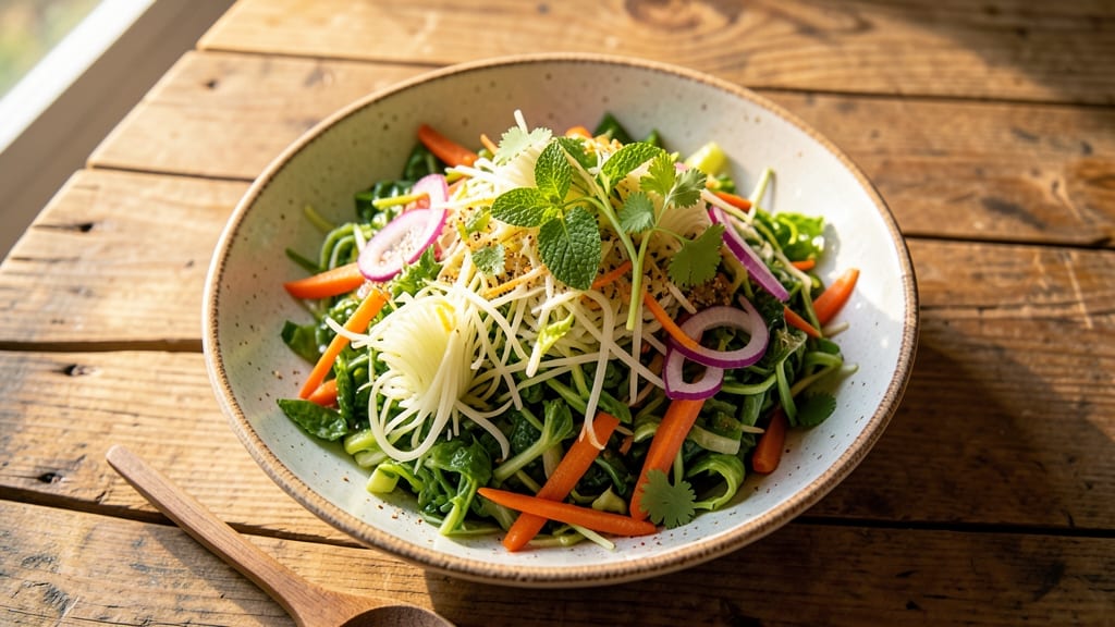 Burmese Rainbow Salad Recipe: Crunchy Celery Crowns With Tangy Peanut-Lime Dressing