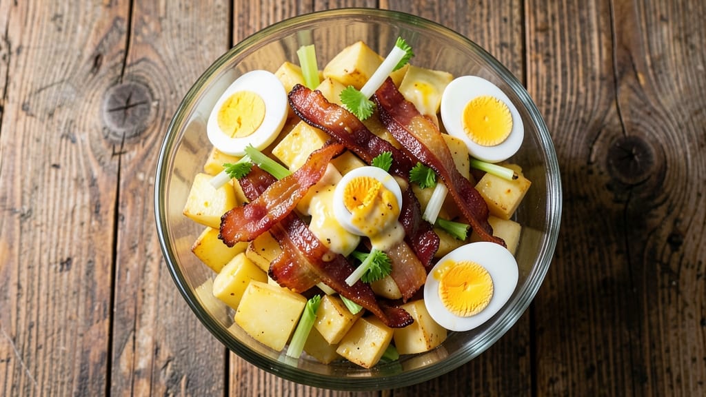 Bodacious Potato Salad Recipe: Bold Bacon and Celery Crown Crunch