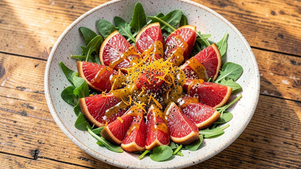Arugula Grapefruit Salad Recipe: Zesty Bite with Peppery Crunch