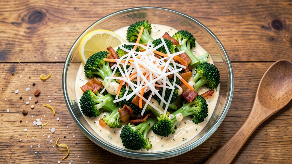 Broccoli Salad Recipe with Creamy Lemon Dressing: Bright Citrus Crunch That Stands Out