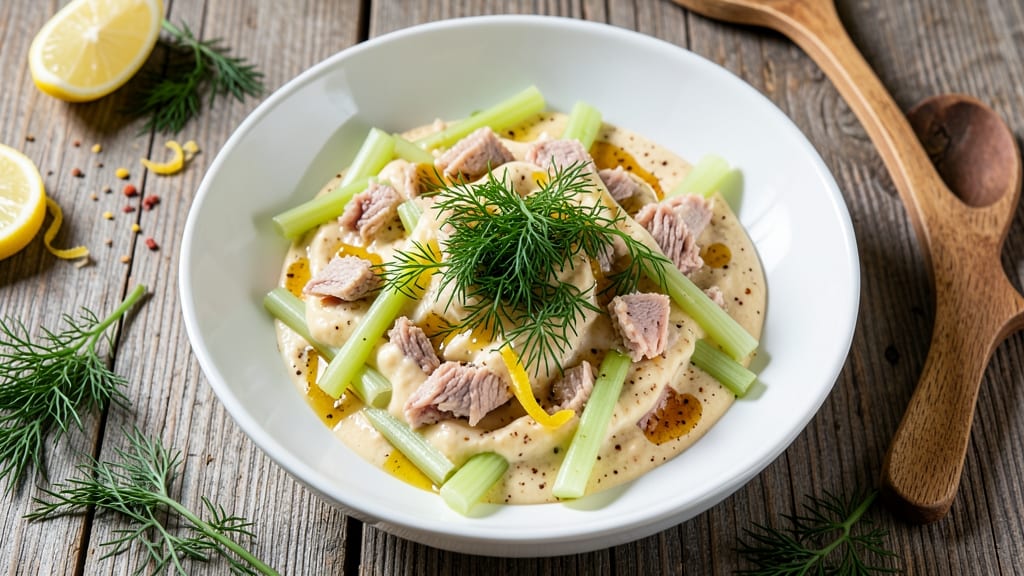 Antone's Tuna Salad Recipe: Crunchy Celery Crowns and Zesty Lemon Twist