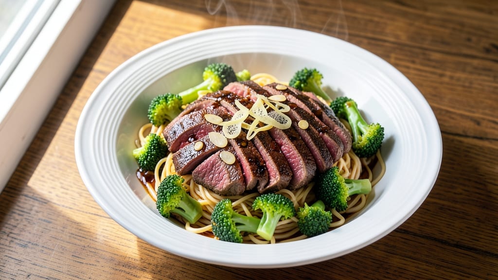 Beef and Broccoli Salad Recipe: Crunchy Noodle Base with Sweet-Savory Dressing