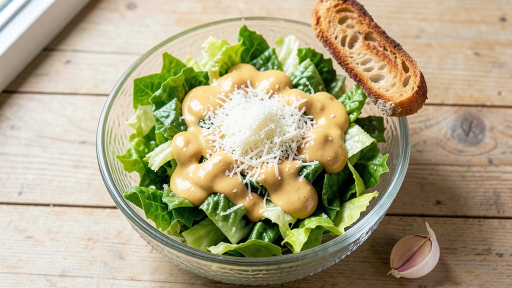 Caesar Salad Recipe With Store-Bought Dressing: Crispy Croutons and Parmesan Perfection