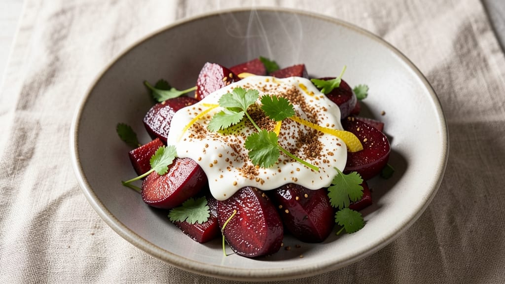 Beetroot Salad Recipe Indian Style: Spiced Yogurt and Toasted Cumin Crunch